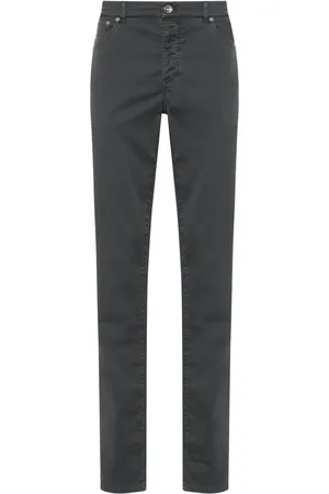 Brunello Cucinelli Bukser med lige pasform og logobroderi