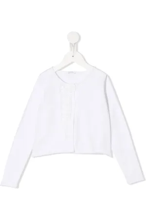 Il gufo Strikket cardigan med tylkant