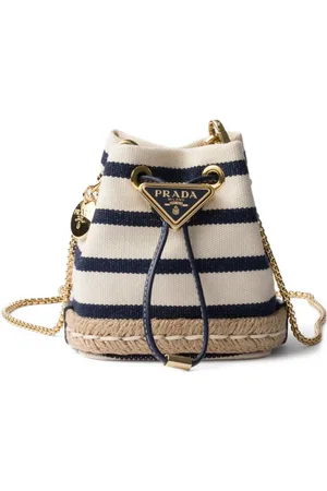 Prada Stribet bucket-taske