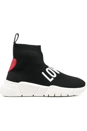 Moschino High-top sneakers med hjertemærke