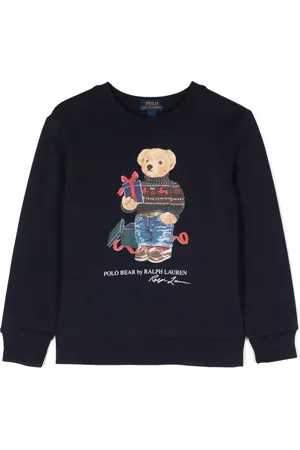 Ralph Lauren Sweatshirt med rund hals og Polo Bear