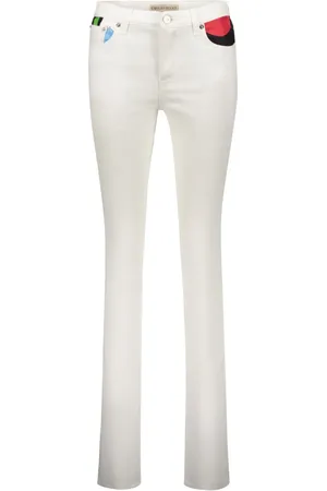 Puccini Jeans med trykt panel