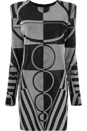 Balmain Kort kjole med rhinsten