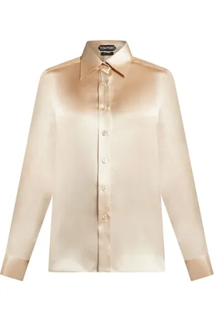 Tom Ford Silkeskjorte med lange ærmer