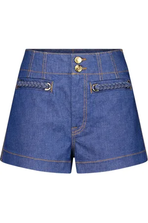 ZIMMERMANN Wylie denimshorts med flettet lomme