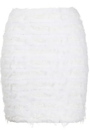 Balmain Tweed-nederdel med smal pasform