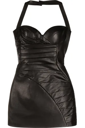 Balmain Halterneck-kjole med ruche