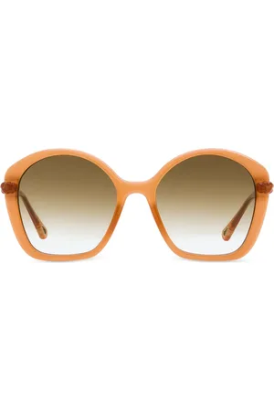 Chloé Oversized solbriller med flettet detalje