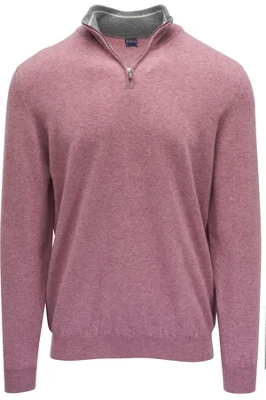 FEDELI Sweater med halv lynlås