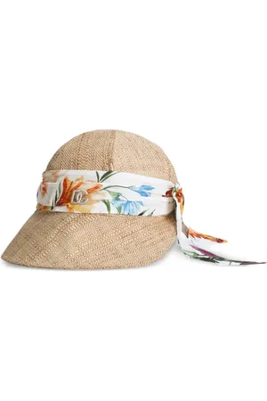 Dolce & Gabbana Solhat med blomstret bånd