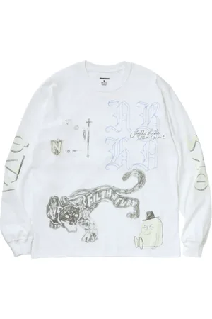 NEIGHBORHOOD Langærmet T-shirt med grafisk tryk
