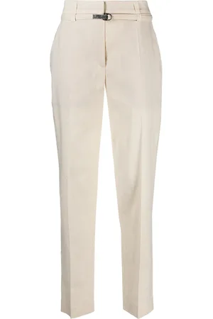 Brunello Cucinelli Cropped højtaljede bukser