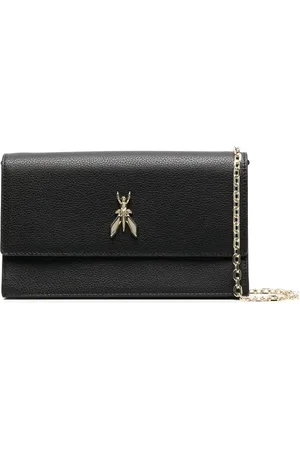 Patrizia Pepe Crossbody-taske i læder med logoplade