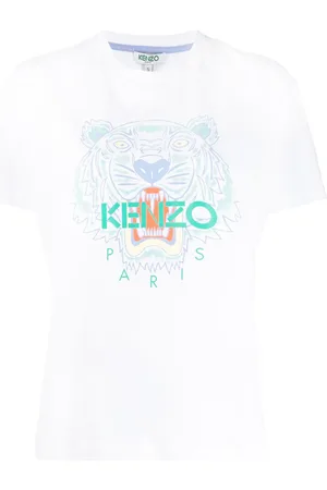 Kenzo Kortærmet T-shirt med tiger-tryk