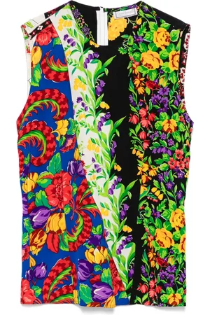 VERSACE Bluse med blomstret tryk fra 1990