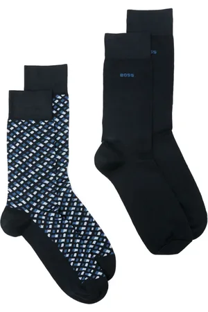 HUGO BOSS Mønstrede strømper i intarsia-strik