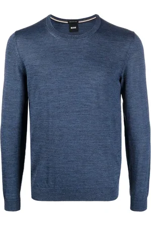 HUGO BOSS Strikket sweater med rund hals