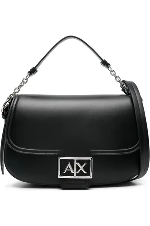 Armani Exchange Crossbody-taske med monogram-plade