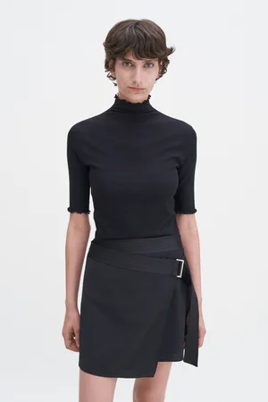 Filippa K Rib Mock Neck Tee