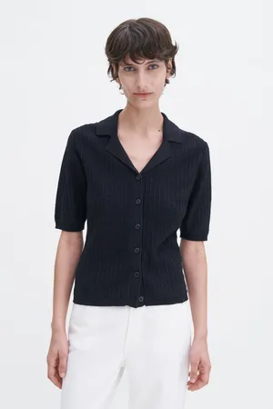 Filippa K Shortsleeve Collar Cardigan