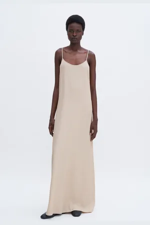 Filippa K Draped Twill Strap Dress