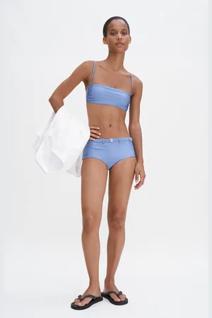 Filippa K Shimmer Bandeau Bikini Top