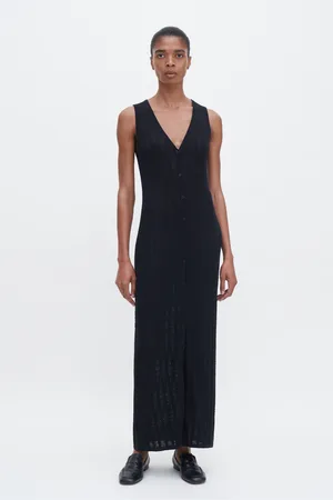 Filippa K Buttoned Mesh Dress