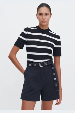 Filippa K Striped Mesh Tee