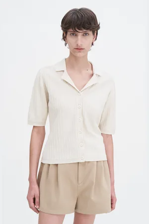 Filippa K Shortsleeve Collar Cardigan