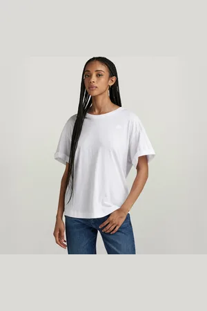 G-Star Rolled Up Sleeve Boyfriend Top - - Women
