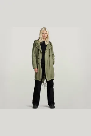 G-Star Fluid Fishtail Hooded Parka - - Women