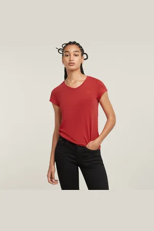 G-Star Eyben Slim V- Neck Top - - Women