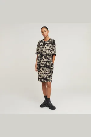 G-Star Sprayed Letters Loose Dress - - Women