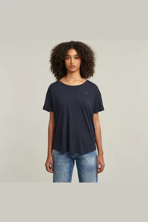 G-Star Rolled Up Sleeve Boyfriend Top - - Women