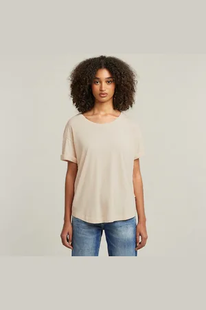G-Star Rolled Up Sleeve Boyfriend Top - - Women