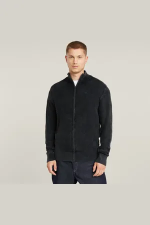 G-Star Serrated Full Zip Knitted Cardigan - - Men