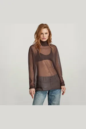 G-Star Sheer Loose Turtle Knitted Sweater - - Women