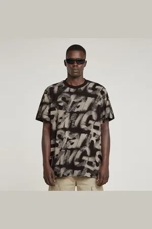 G-Star Sprayed Letters Loose T-Shirt - - Men