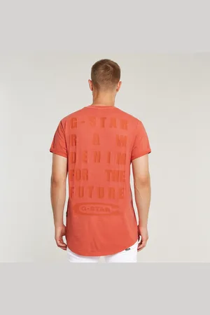 G-Star Text Back Graphic Overdyed Lash T-Shirt - - Men