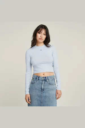 G-Star Cropped Mock Slim Top - - Women
