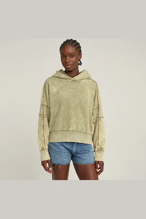G-Star Washed Embossed Oversized Hoodie - - Women