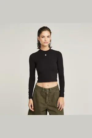 G-Star Cropped Mock Slim Top - - Women