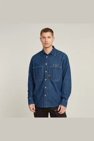 G-Star Pleated Zip Regular Shirt - - Men