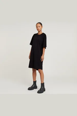G-Star Saddle Sleeve Loose T-Shirt Dress - - Women
