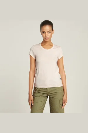 G-Star Overdyed Eyben Slim V-Neck Top 2.0 - - Women