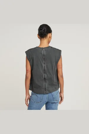 G-Star Back Zip Overdyed Top - - Women
