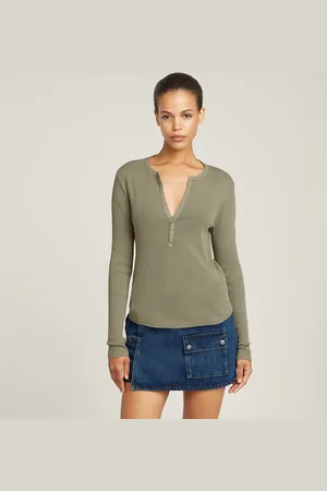 G-Star Deep V-Neck Slim Top - - Women