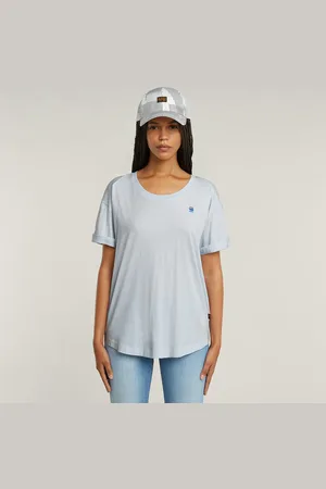G-Star Rolled Up Sleeve Boyfriend Top - - Women