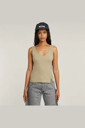 G-Star Asymmetrical Zip Slim Tank Top - - Women