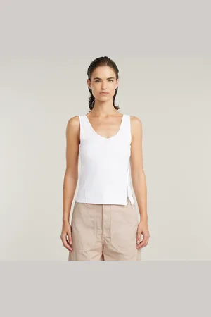 G-Star Asymmetrical Zip Slim Tank Top - - Women